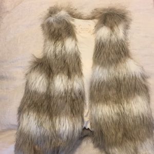 Faux fur vest